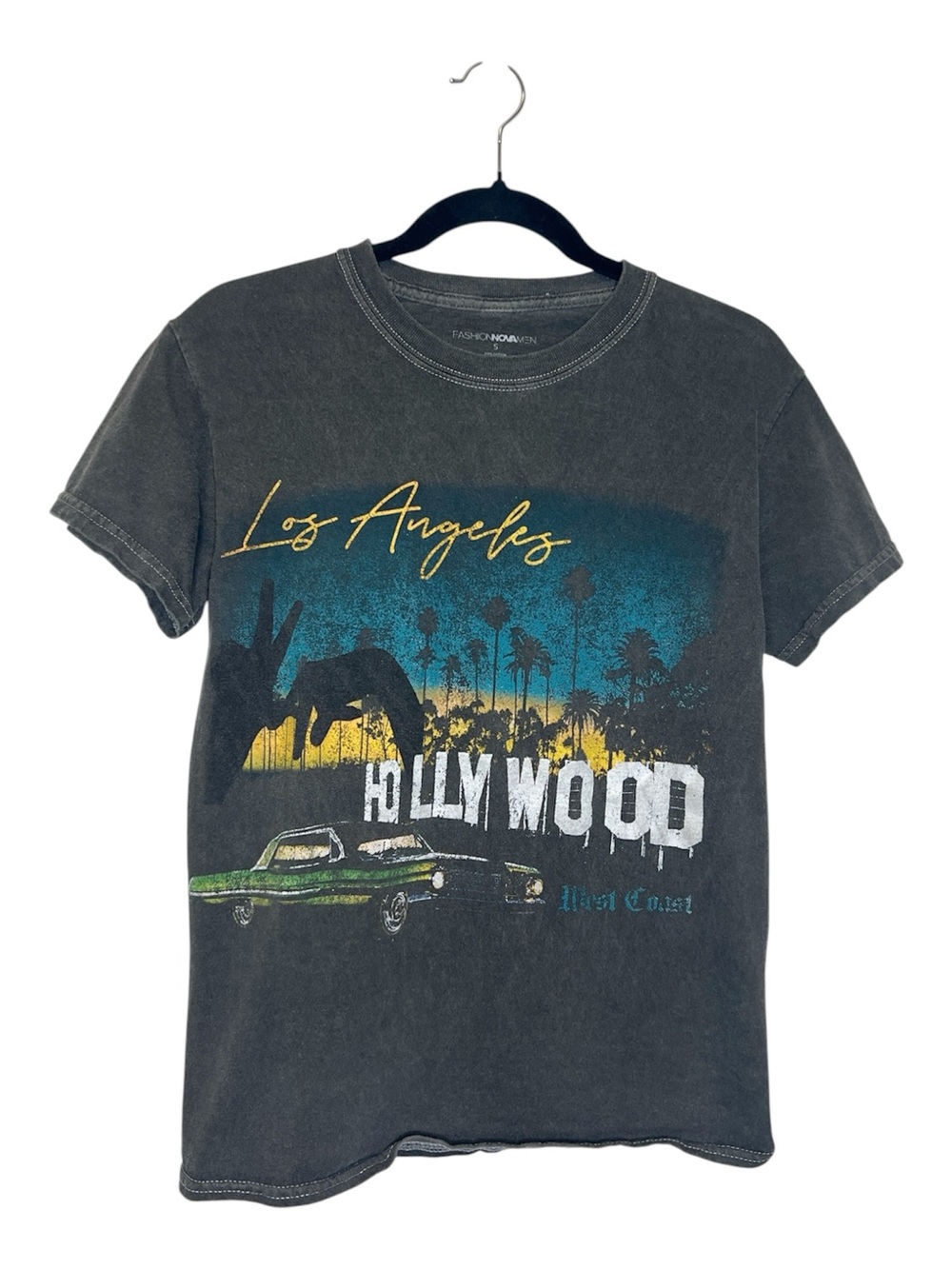 Los Angeles Hollywood Graphic Print Tee size Small